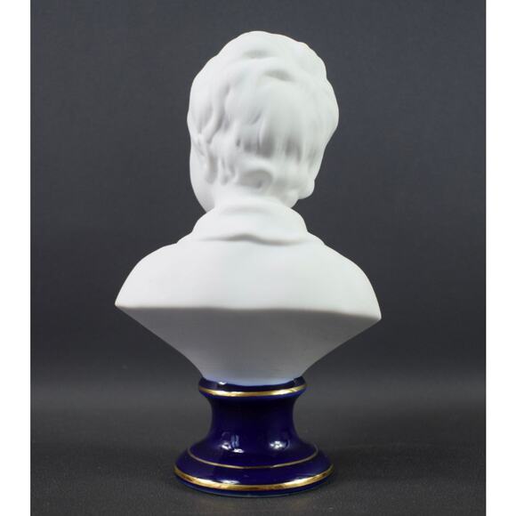 Vtg Tharaud  Limoges Bisque Bust of Alexandre Brongniart by Houdon - Picture 5 of 6